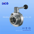 Ce Sanitary Butterfly Valve with Clamp End